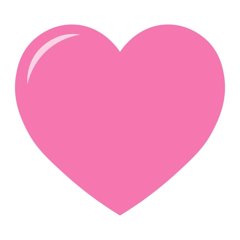 Simple illustration of heart icon for St. Valentines Day vector