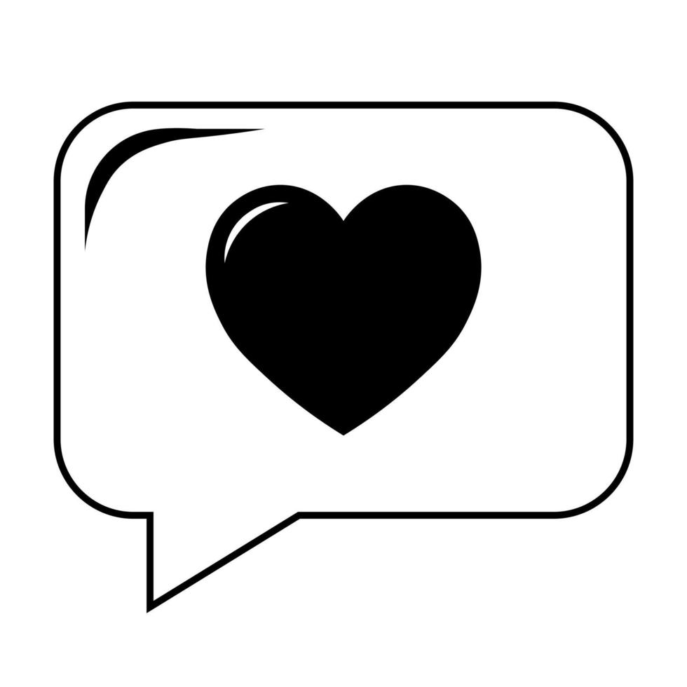 Simple illustration of heart icon for St. Valentines Day vector