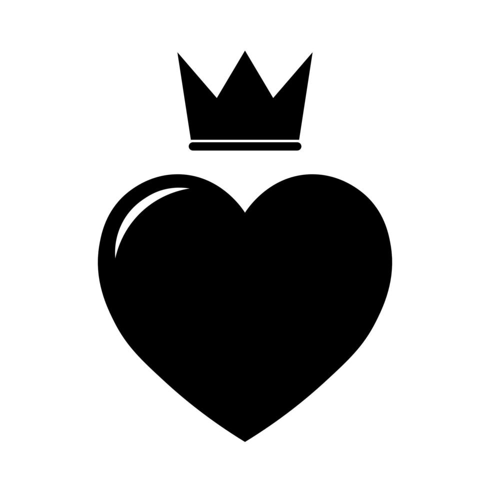 simple ilustración del icono del corazón para st. día de San Valentín vector