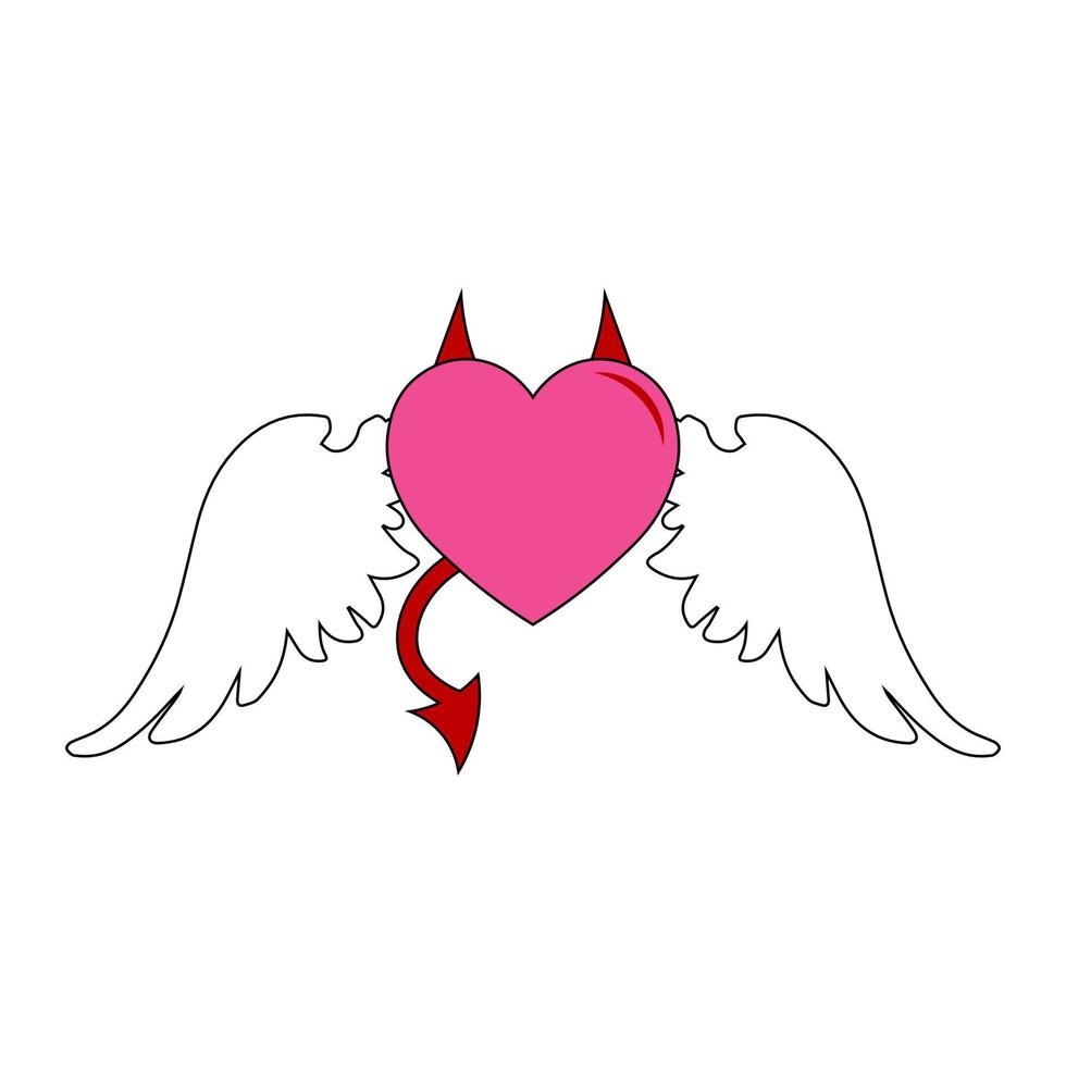 Simple illustration of heart icon for St. Valentines Day vector