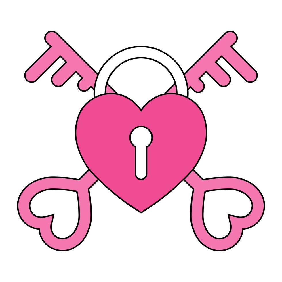 Simple illustration of heart icon for St. Valentines Day vector