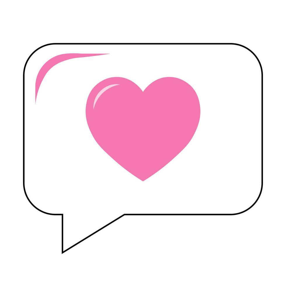 Simple illustration of heart icon for St. Valentines Day vector