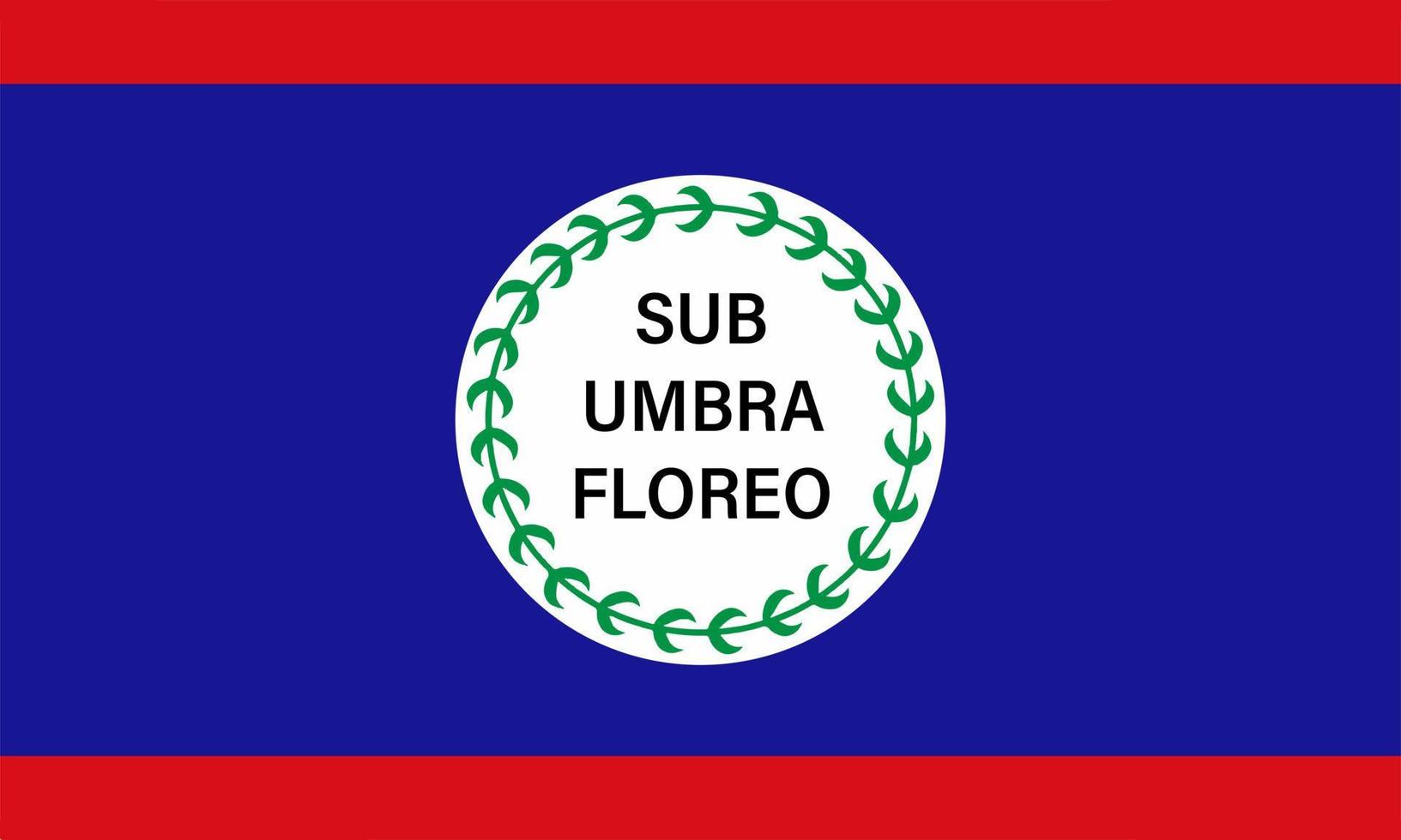Belize flag simple illustration for independence day or election vector