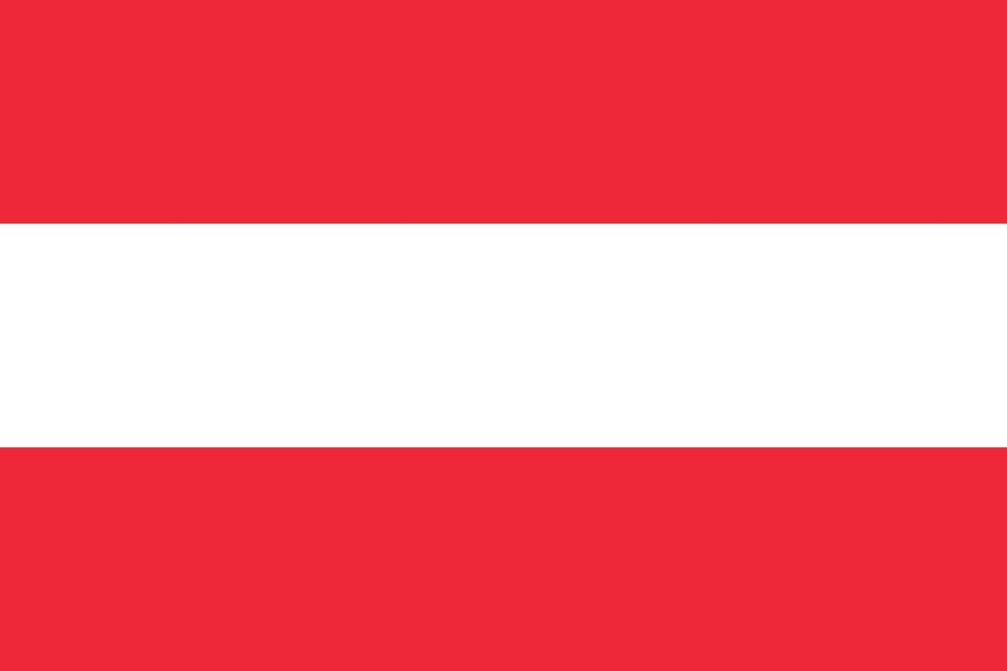 Austria flag simple illustration for independence day or election vector