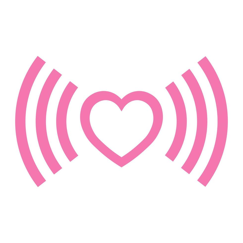 Simple illustration of heart icon for St. Valentines Day vector