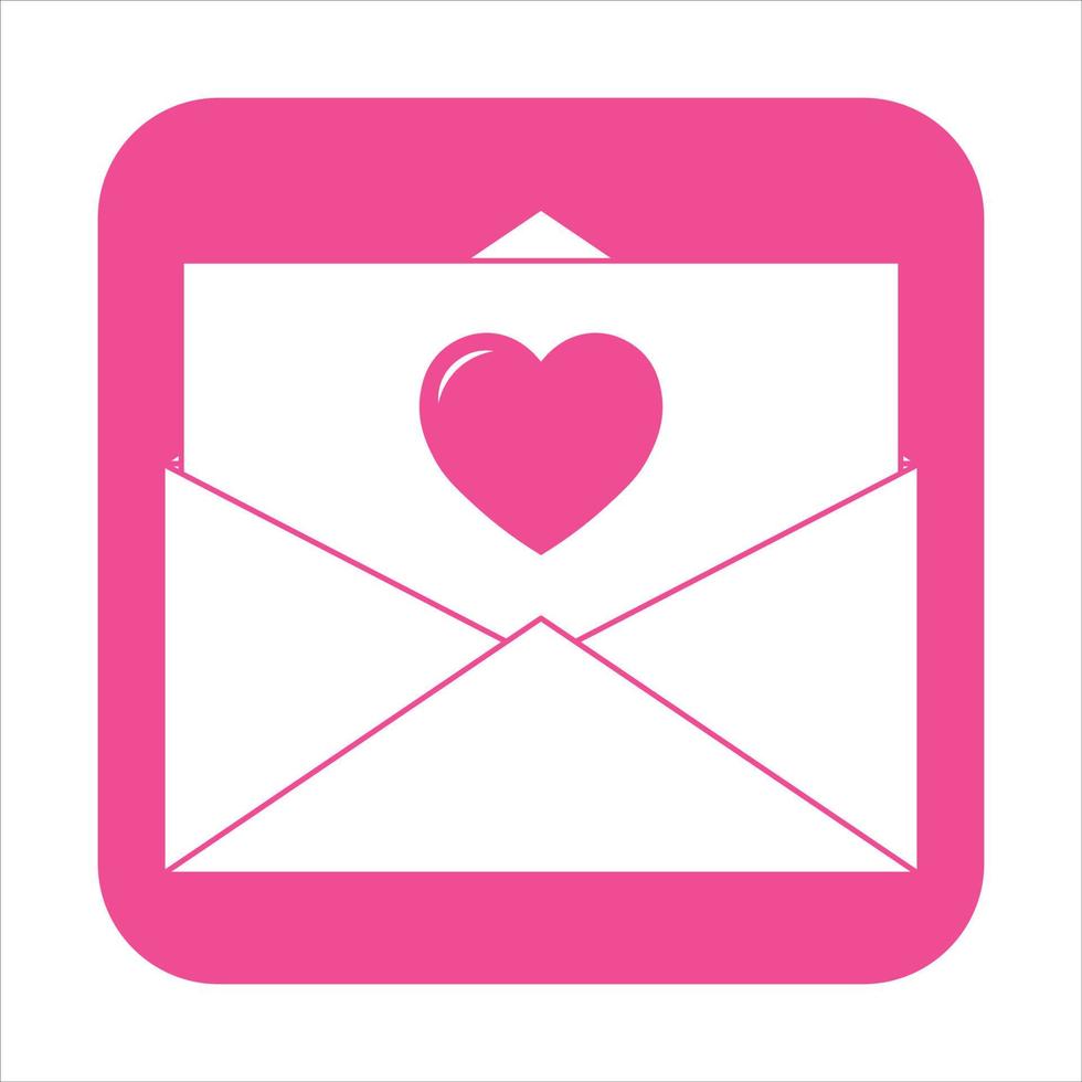 Simple illustration of heart icon for St. Valentines Day vector