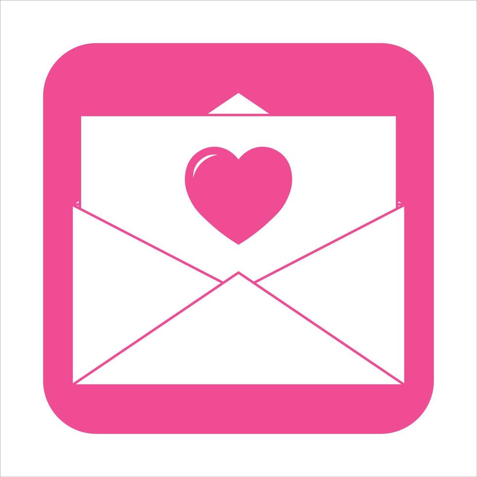 Simple illustration of heart icon for St. Valentines Day vector