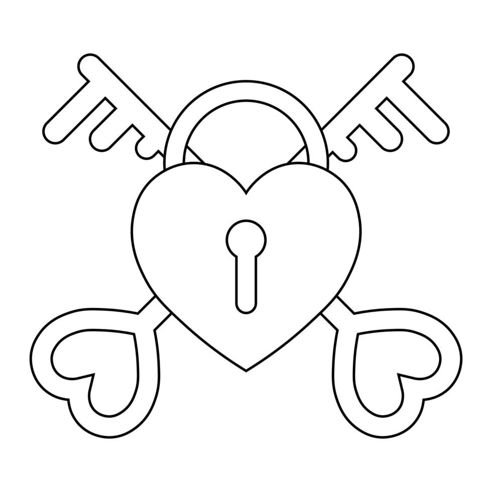 Simple illustration of heart icon for St. Valentines Day vector