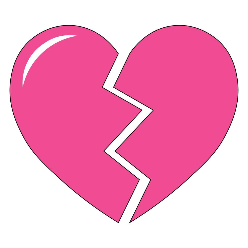 Simple illustration of heart icon for St. Valentines Day vector