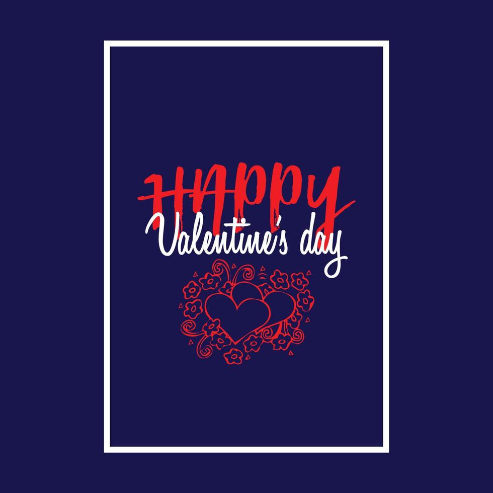 Happy valentines day typography tshirt quotes design vector