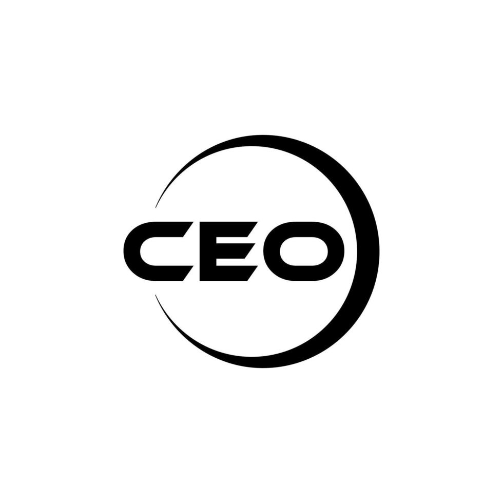 diseño de logotipo de carta ceo en ilustración. logotipo vectorial, diseños de caligrafía para logotipo, afiche, invitación, etc. vector