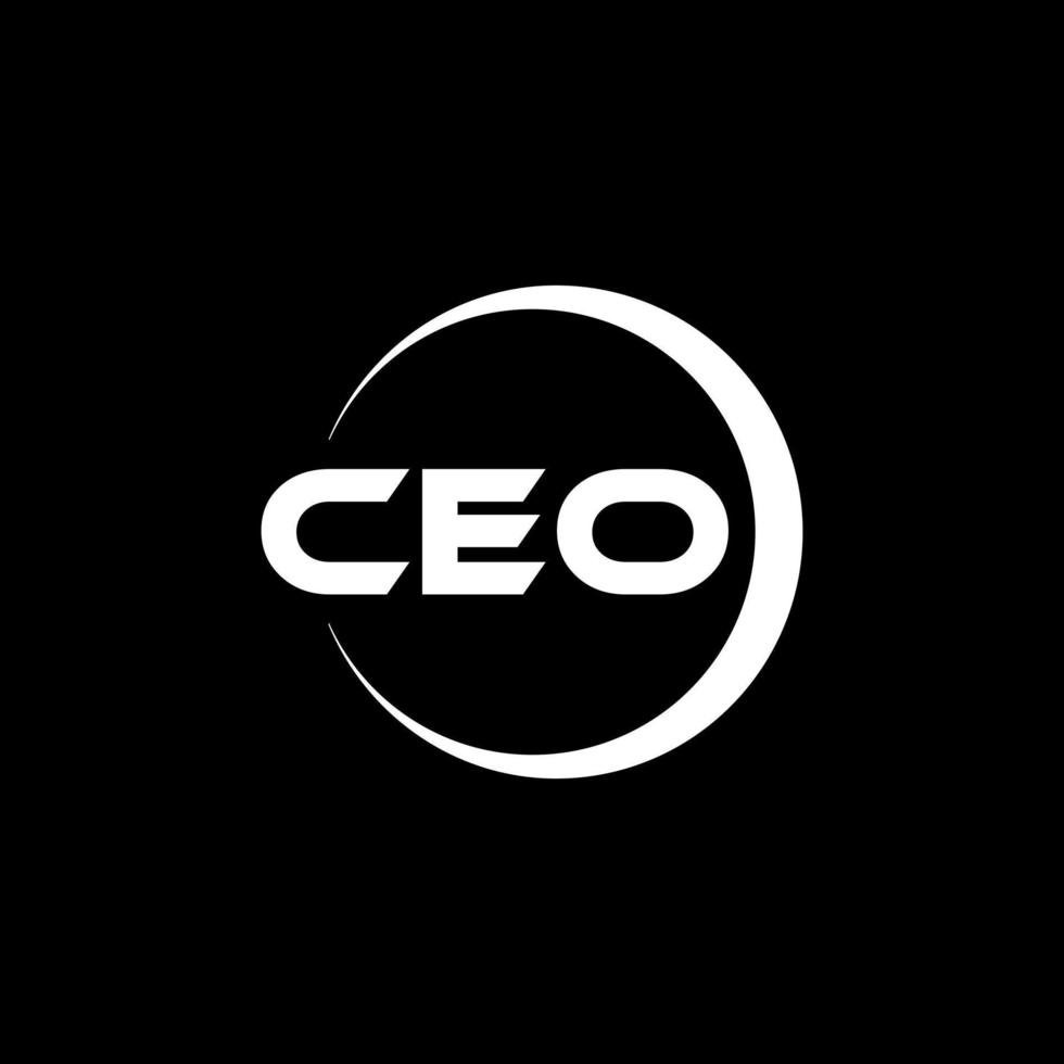 diseño de logotipo de carta ceo en ilustración. logotipo vectorial, diseños de caligrafía para logotipo, afiche, invitación, etc. vector