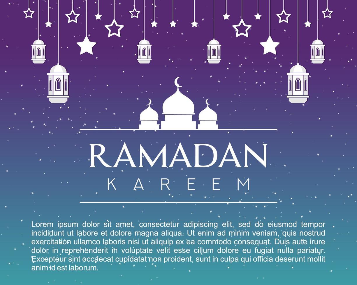 Arabic Calligraphic text of Ramadan kareem for the muslim celebration. ramadan creative design islamic celebration for print, card, poster, banner etc vector
