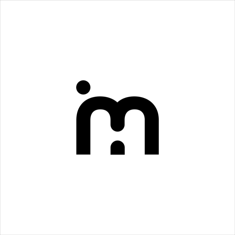 vector logo concept . letter h and letter m  mark logo