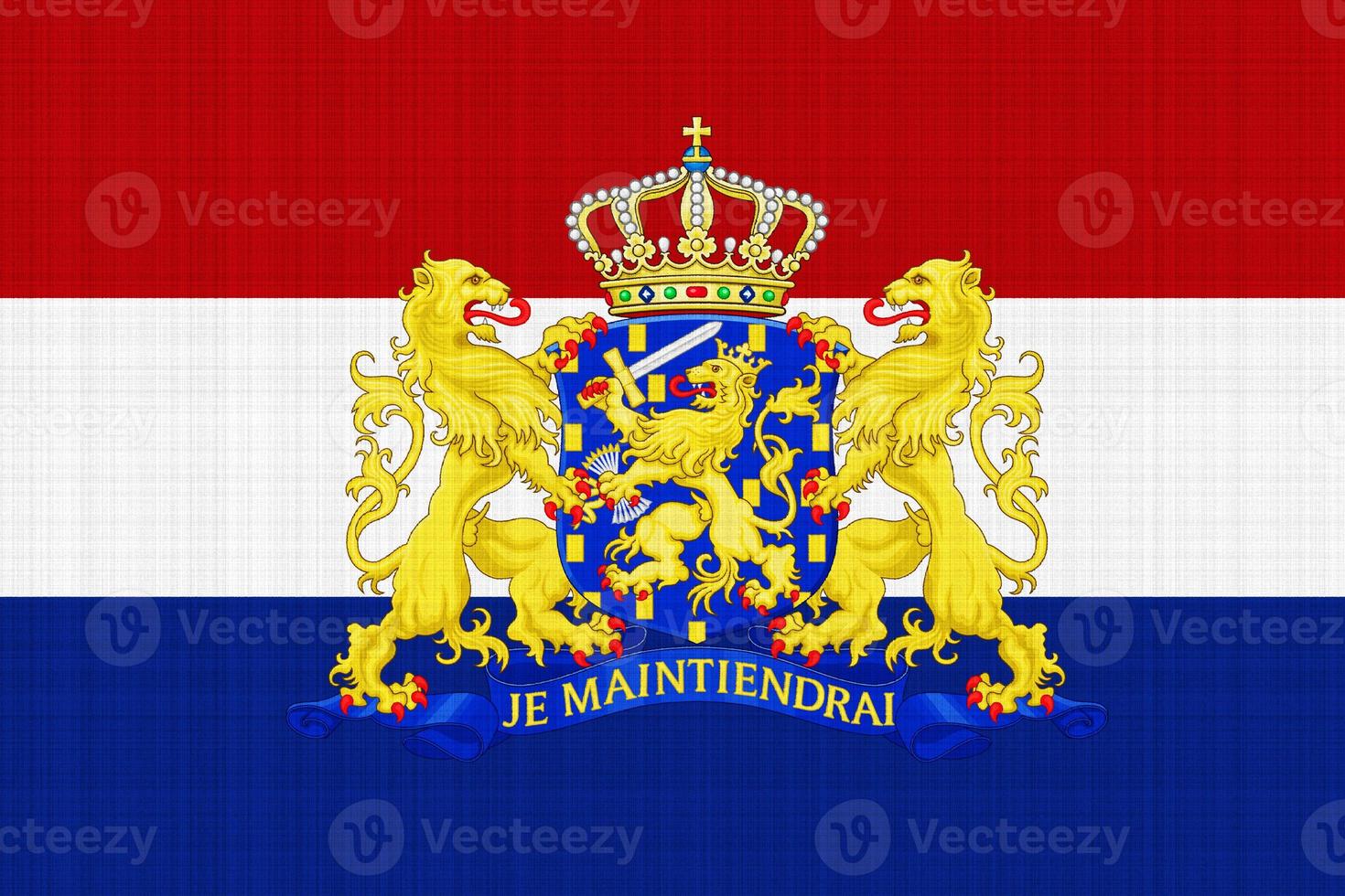 Netherlands flag on a textured background. Concept collage. photo