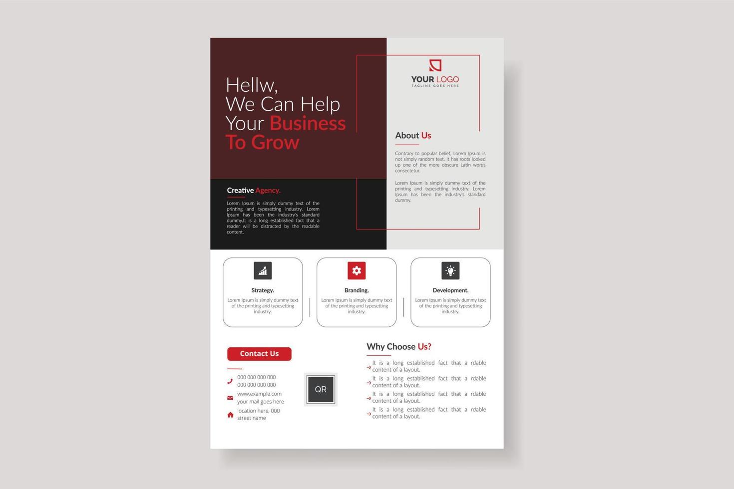 Corporate business flyer template design. Trendy minimalist flyer design. Business flyer template layout. Minimal business flyer template design. vertical a4 format. vector