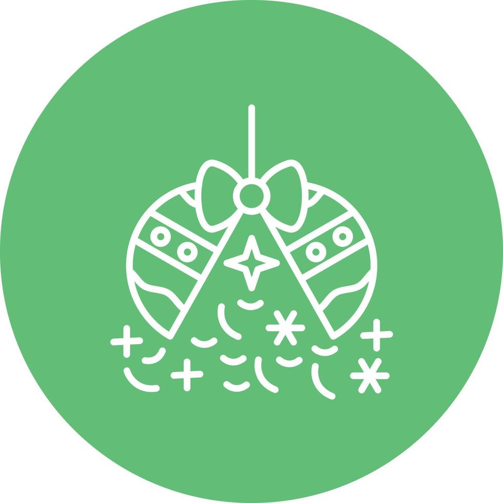 Confetti Ball Line Circle Background Icon vector