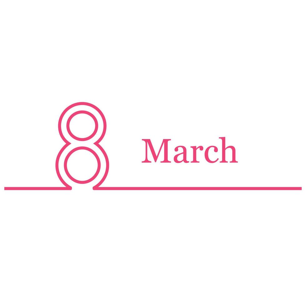 Illustration of international women's day vector