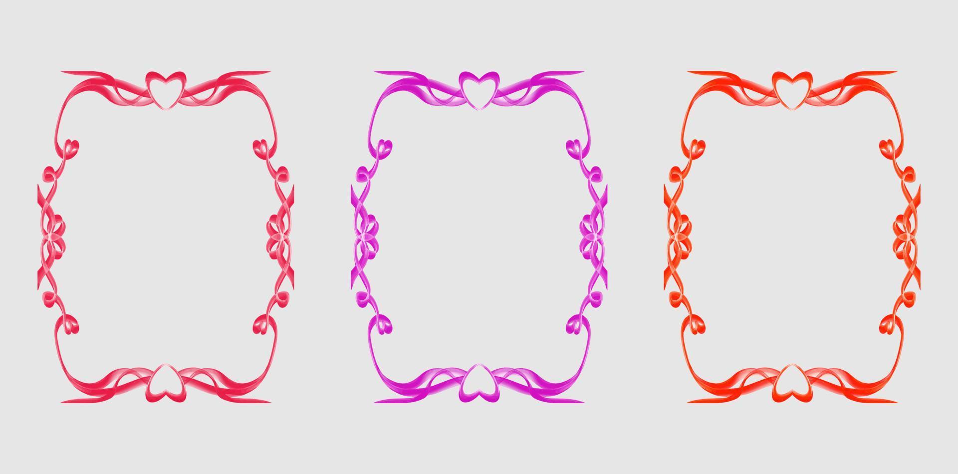 Valentine's Day frame vector