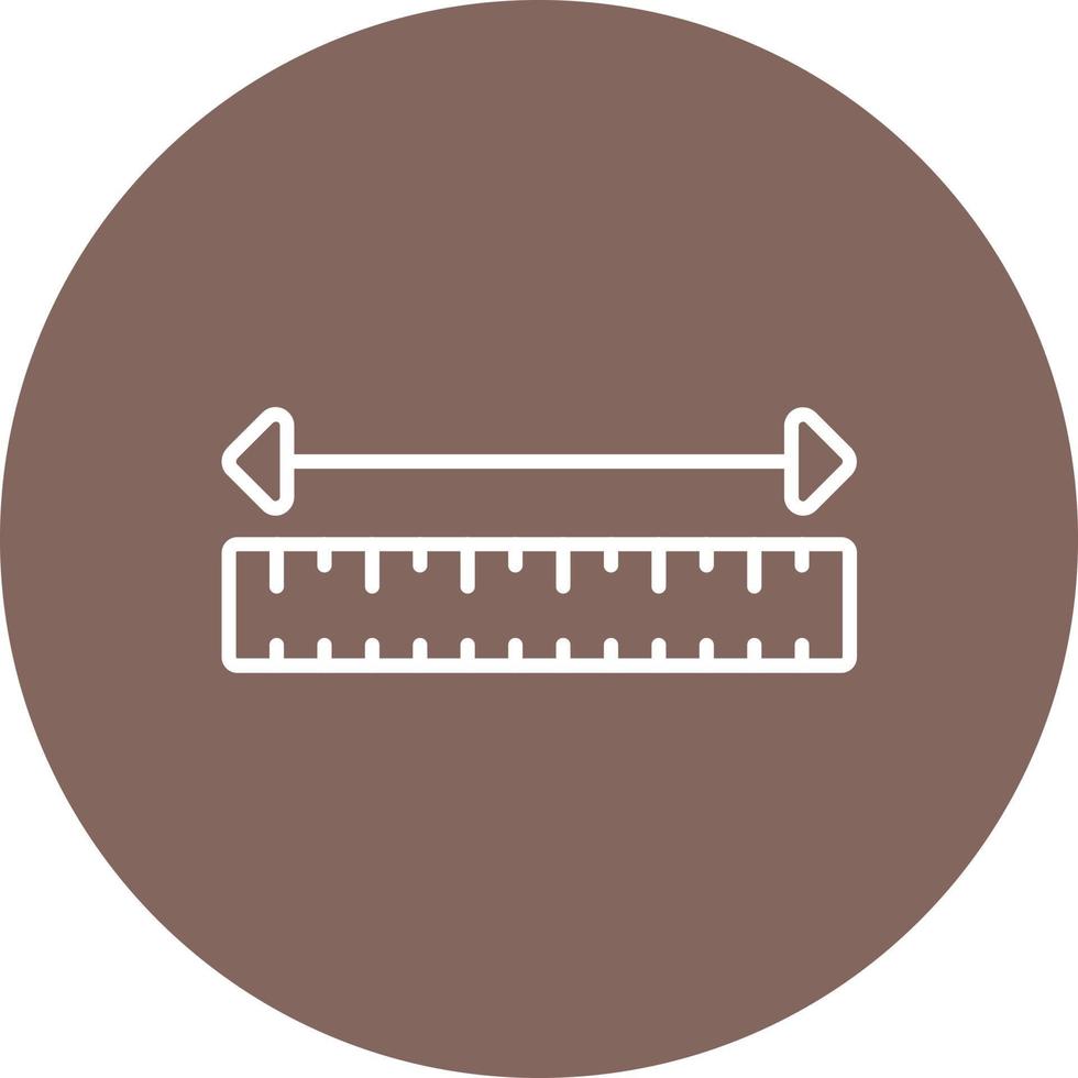 Measuring Tape Line Circle Background Icon vector