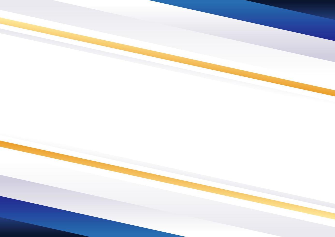 Modern blue and gold shape background vector
