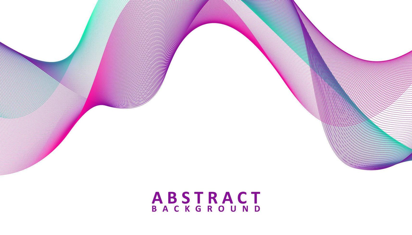 Creative abstract gradient waves background vector