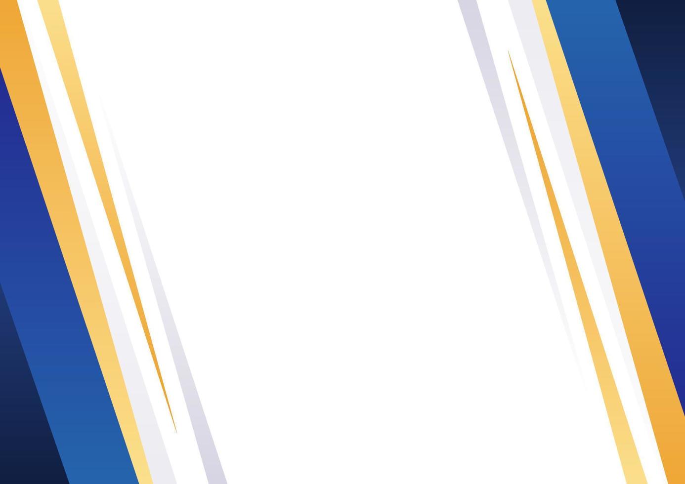 Modern blue and gold shape background vector