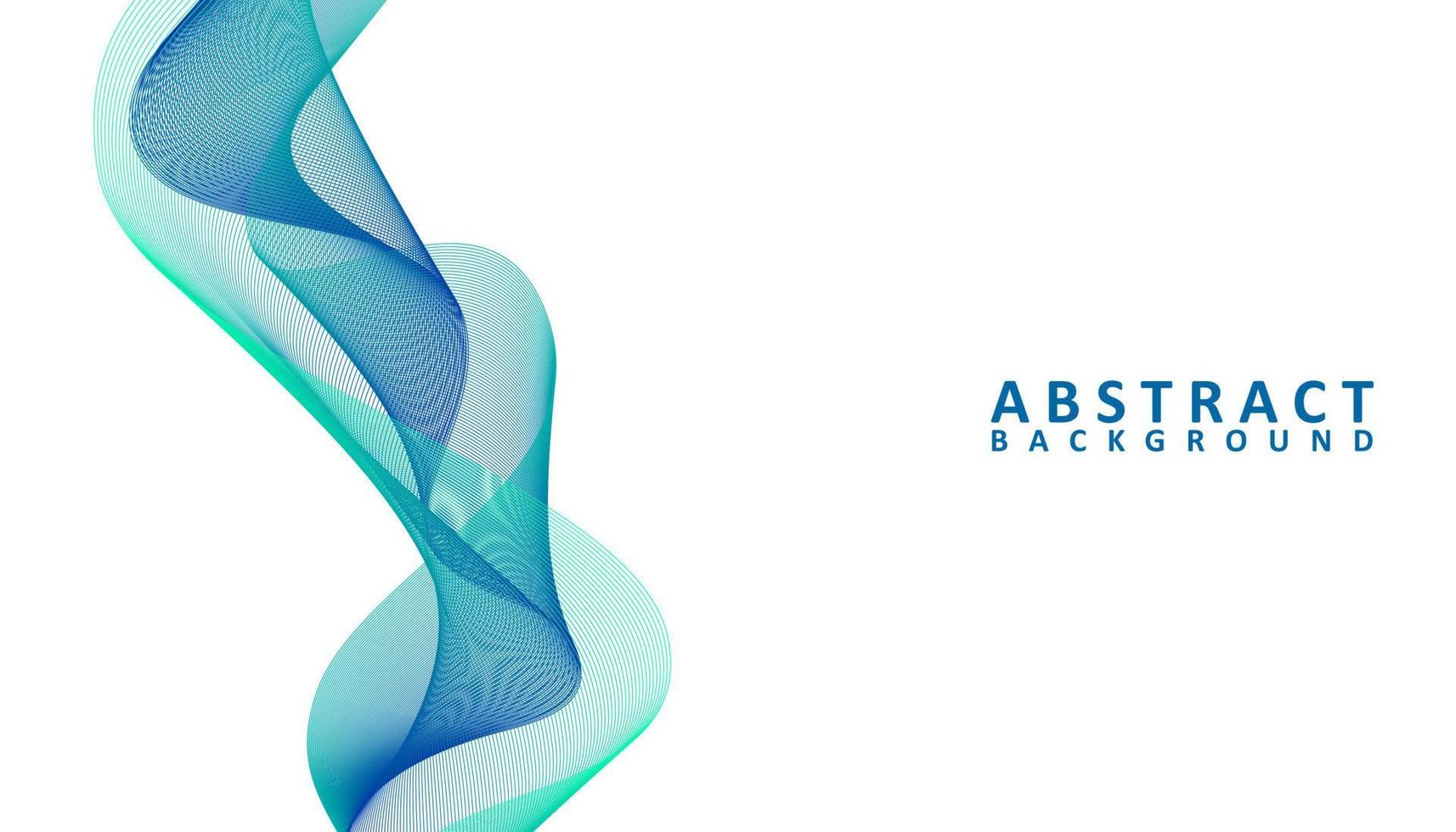 abstract blue and green wavy background vector