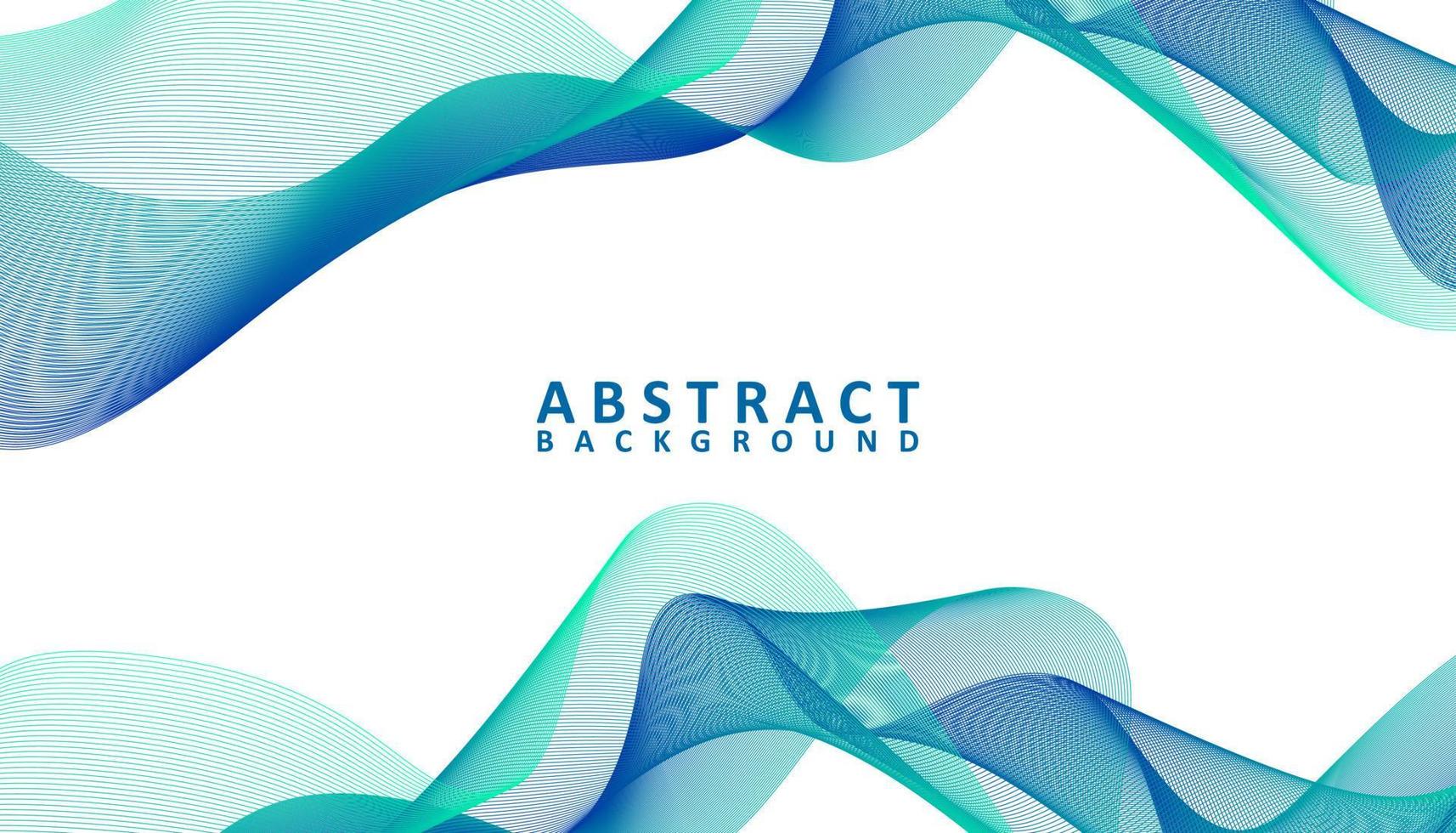 abstract blue and green wavy background vector