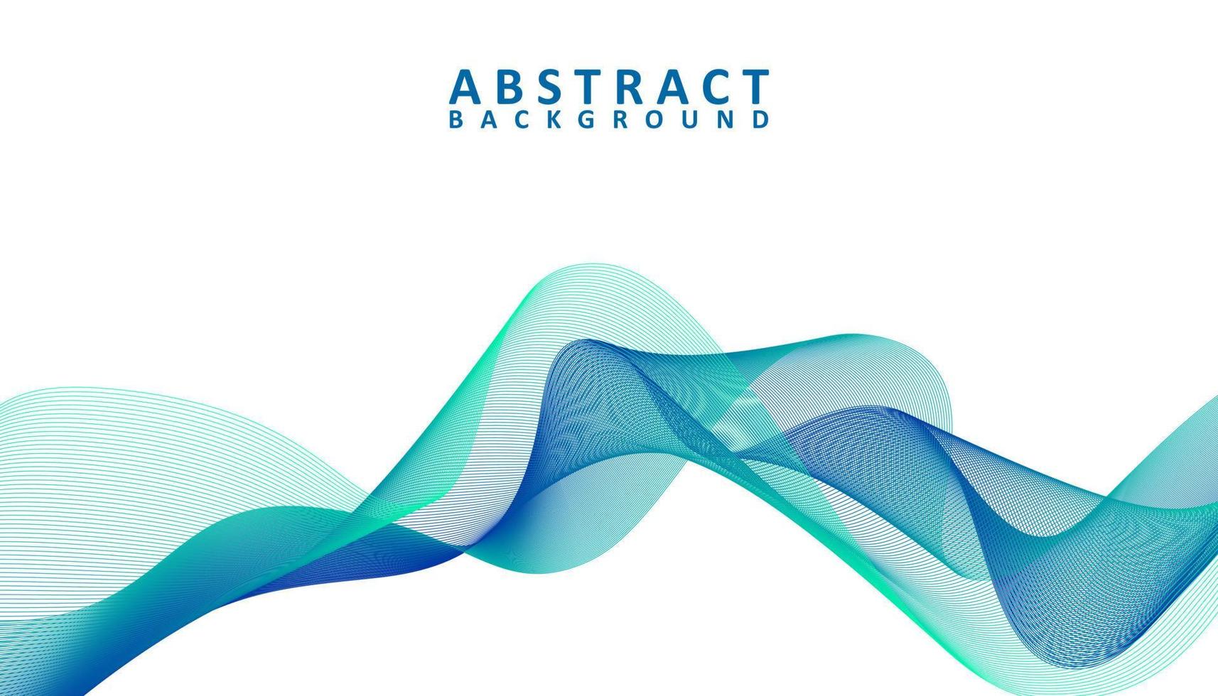 abstract blue and green wavy background vector