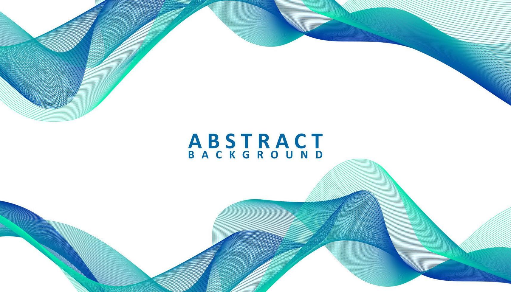 abstract blue and green wavy background vector