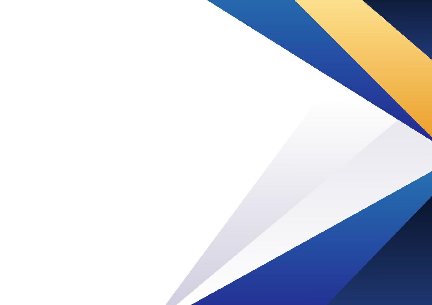 Modern blue and gold shape background vector