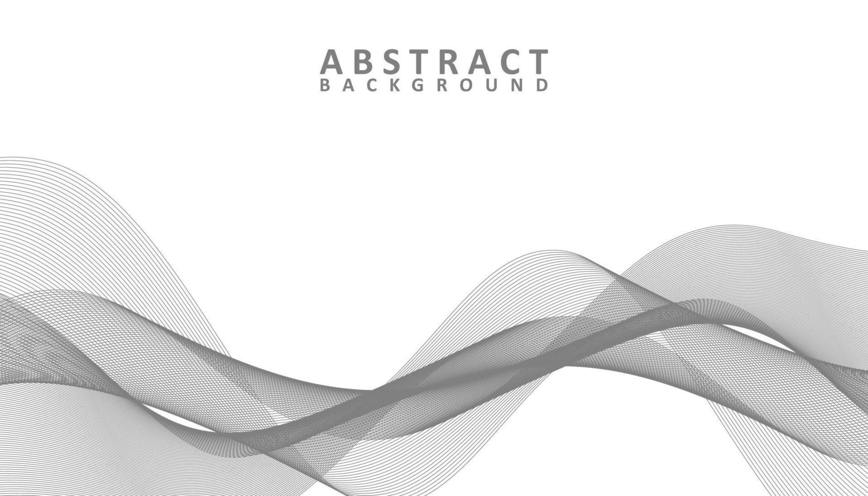 Abstract grey and white waves background vector