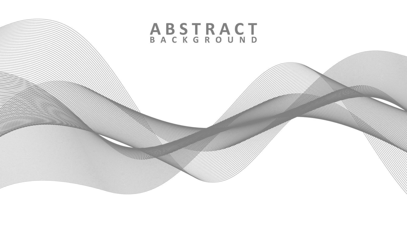 Abstract grey and white waves background vector
