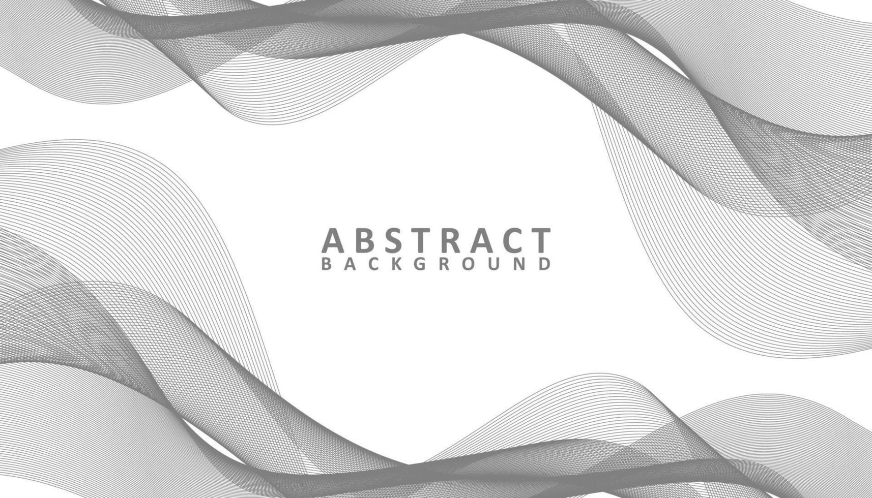 Abstract grey and white waves background vector