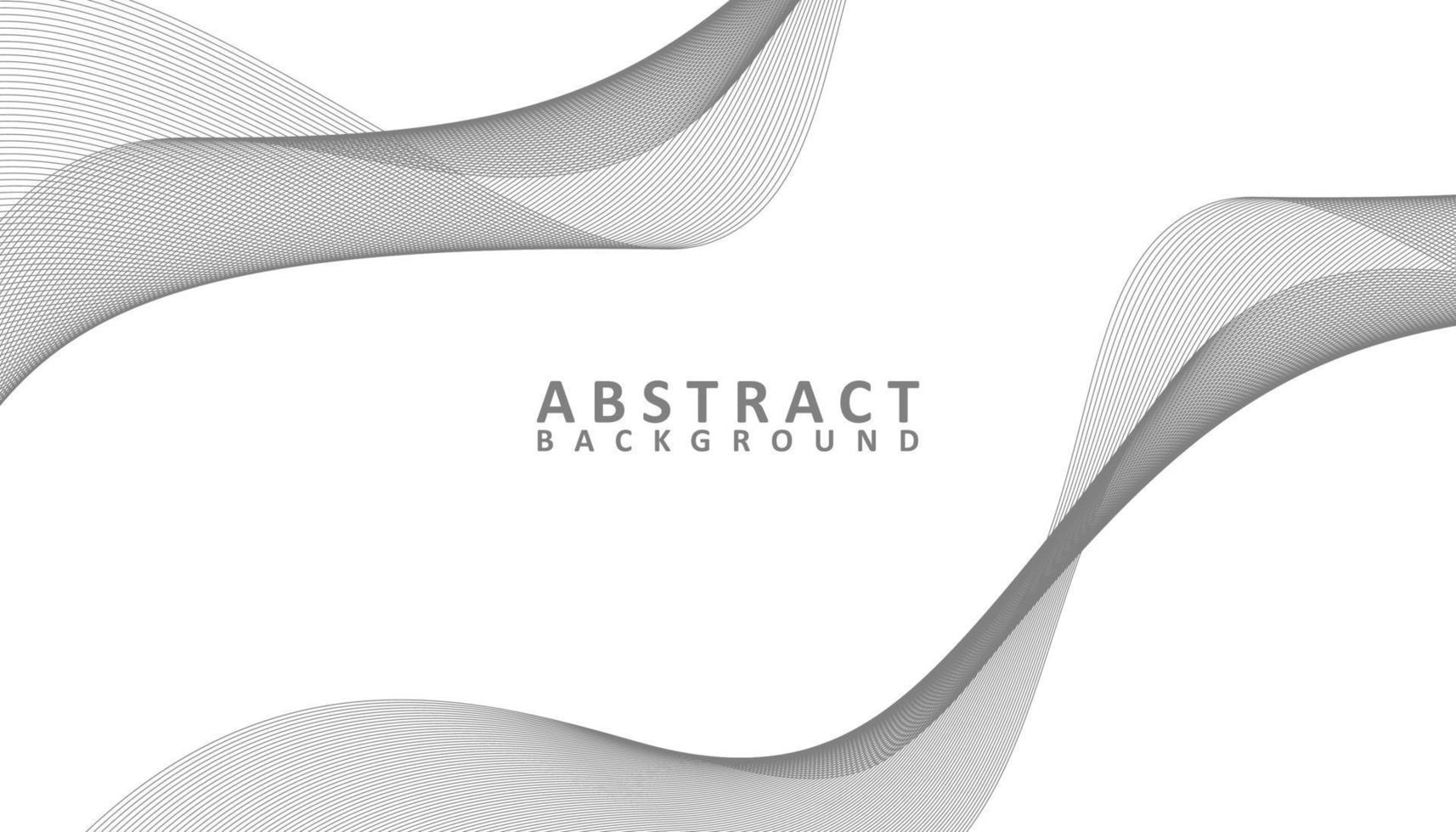 Abstract grey and white waves background vector
