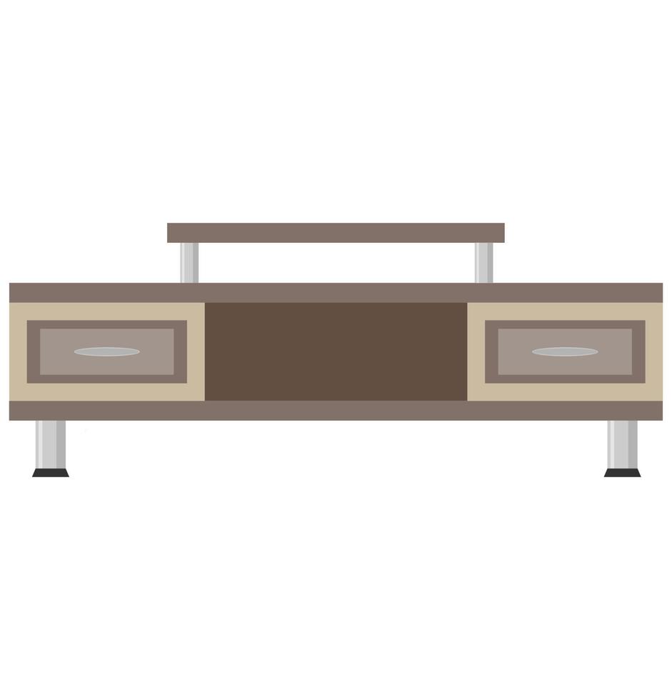 muebles para el hogar doméstico ilustración vectorial aislado sobre fondo blanco vector