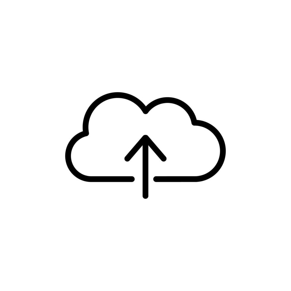 cloud upload vector icon