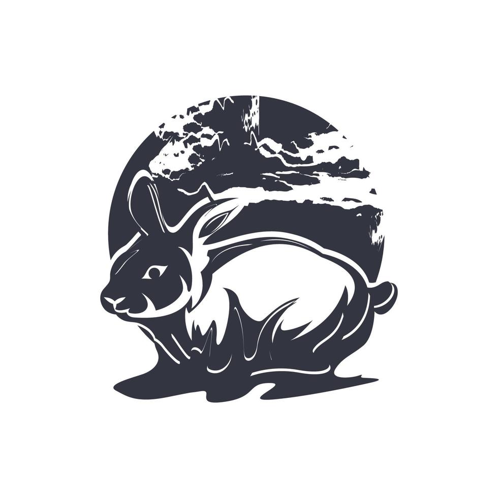 Rabbit vector icon illustration design