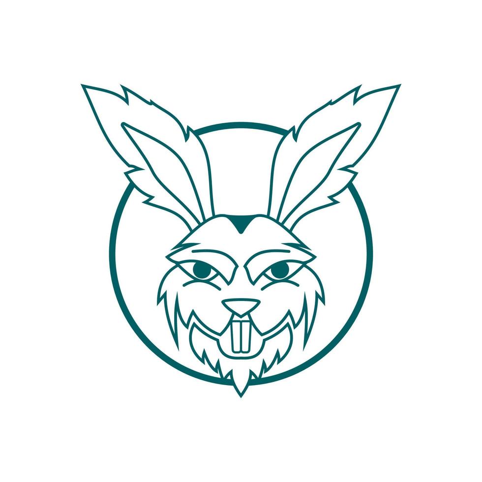 Rabbit vector icon illustration design