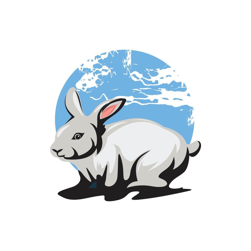 Rabbit vector icon illustration design