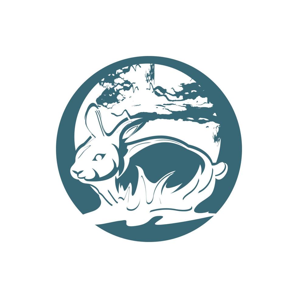 Rabbit vector icon illustration design