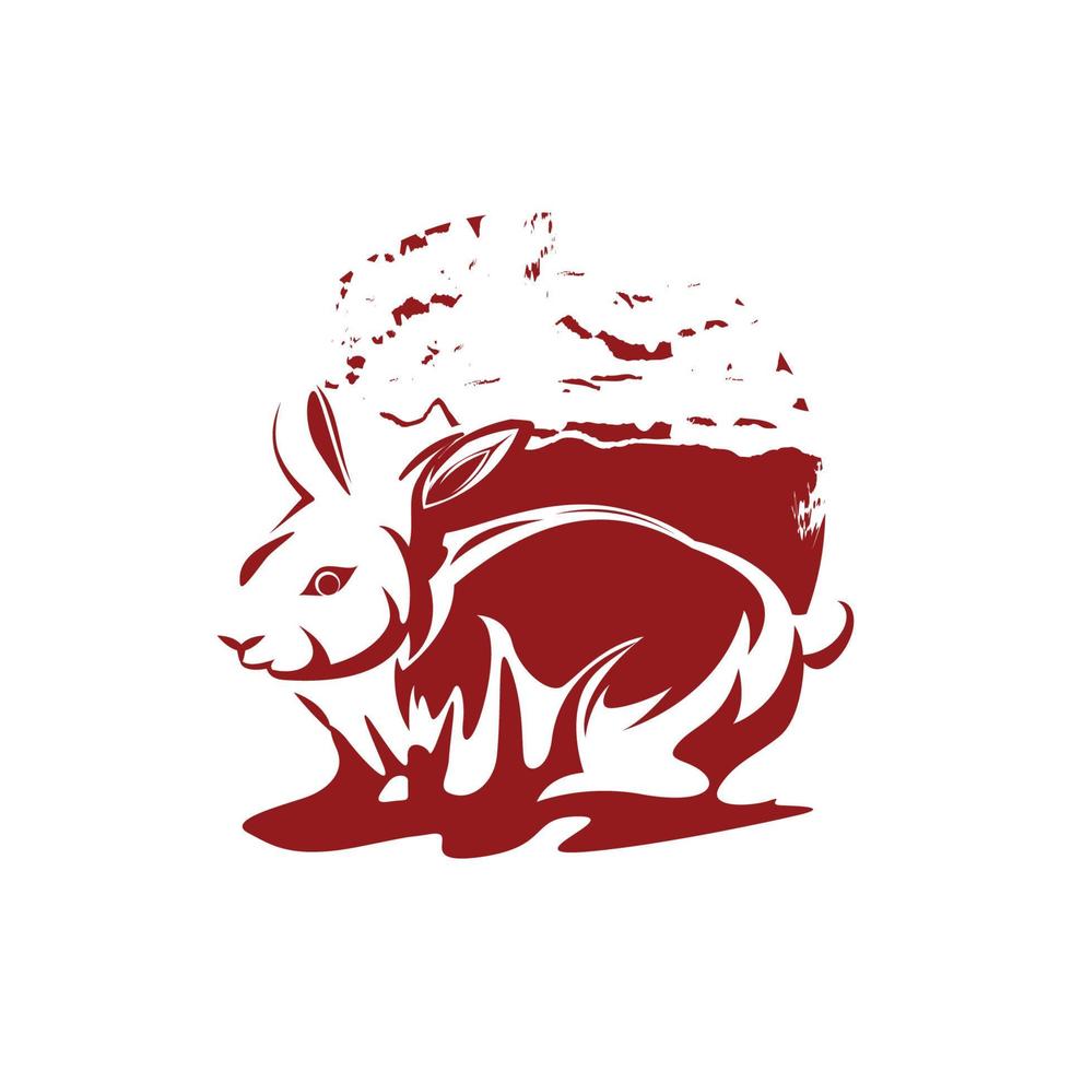 Rabbit vector icon illustration design