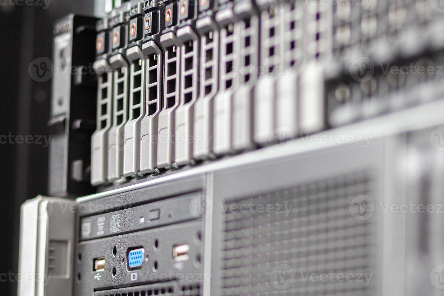 Server in a server room photo