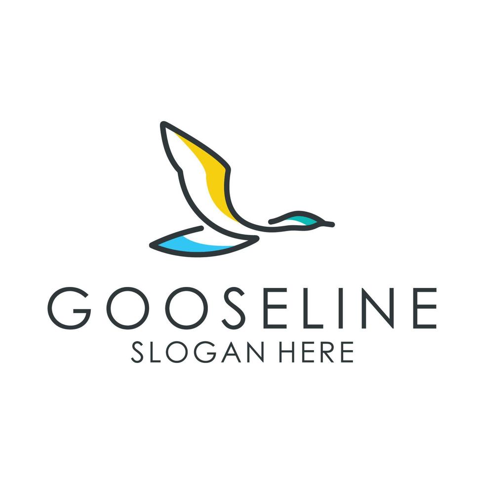 Luxury and Elegant Swan logo vector