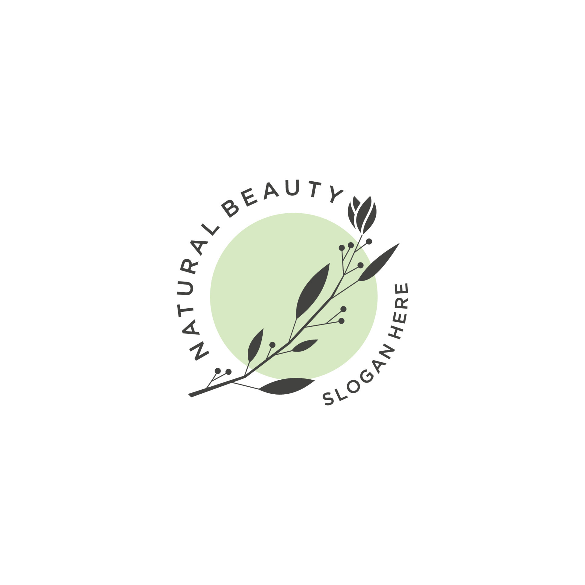 Natural beauty logo design templates 17701112 Vector Art at Vecteezy