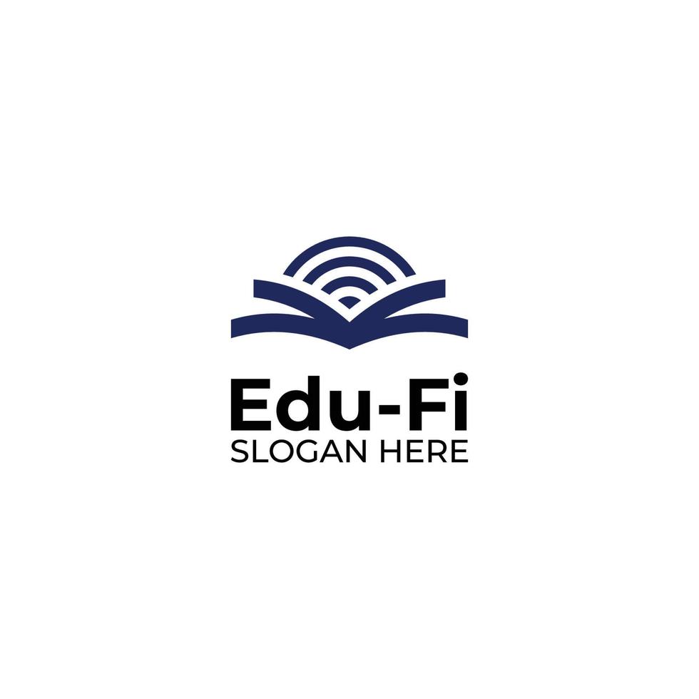 Education technology logo vector