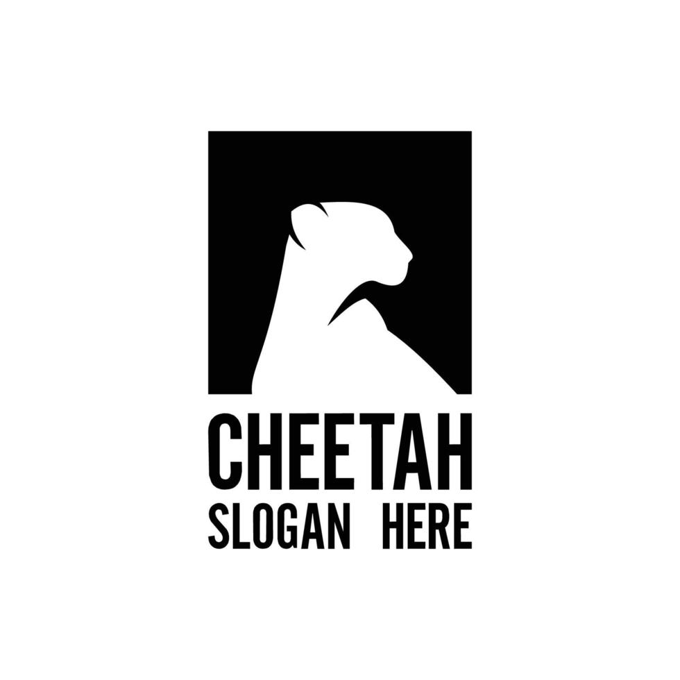 cheetah logo design vector