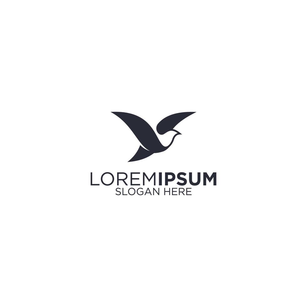 Bird silhouette logo vector illustration