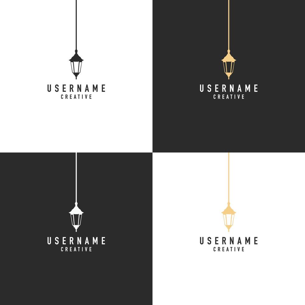 Lantern premium logo design vector